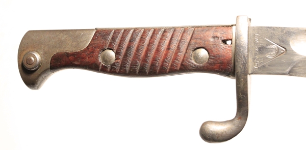 German 1898/05 Sawback bayonet double maker marked - Image 2