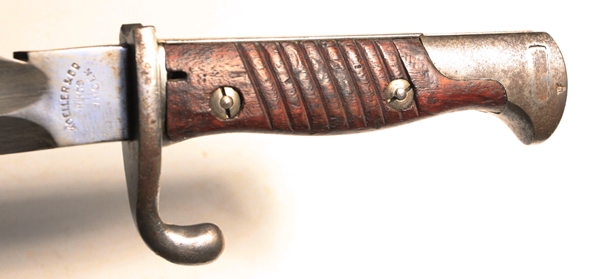 German 1898/05 Sawback bayonet double maker marked - Image 3