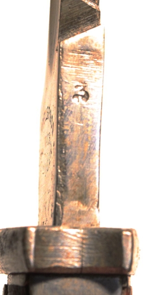 German 1898/05 Sawback bayonet double maker marked - Image 6
