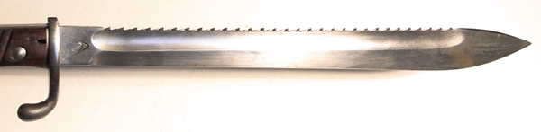 German 1898/05 Sawback bayonet double maker marked - Image 9