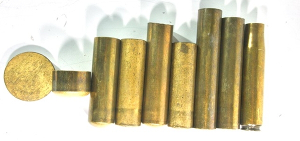 Canadian 20mm Oerlikon Mk II 9 Piece Brass Draw Set