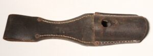 German WWII 98k leather bayonet frog marked
