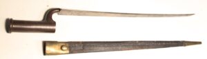 Brown Bess bayonet with scabbard