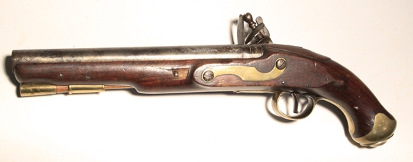 British flintlock military pistol - Image 4