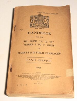 Handbook for 60 Pounder Gun 1928