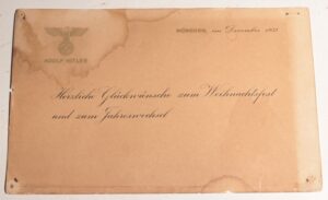 Munich 1938 Christmas card