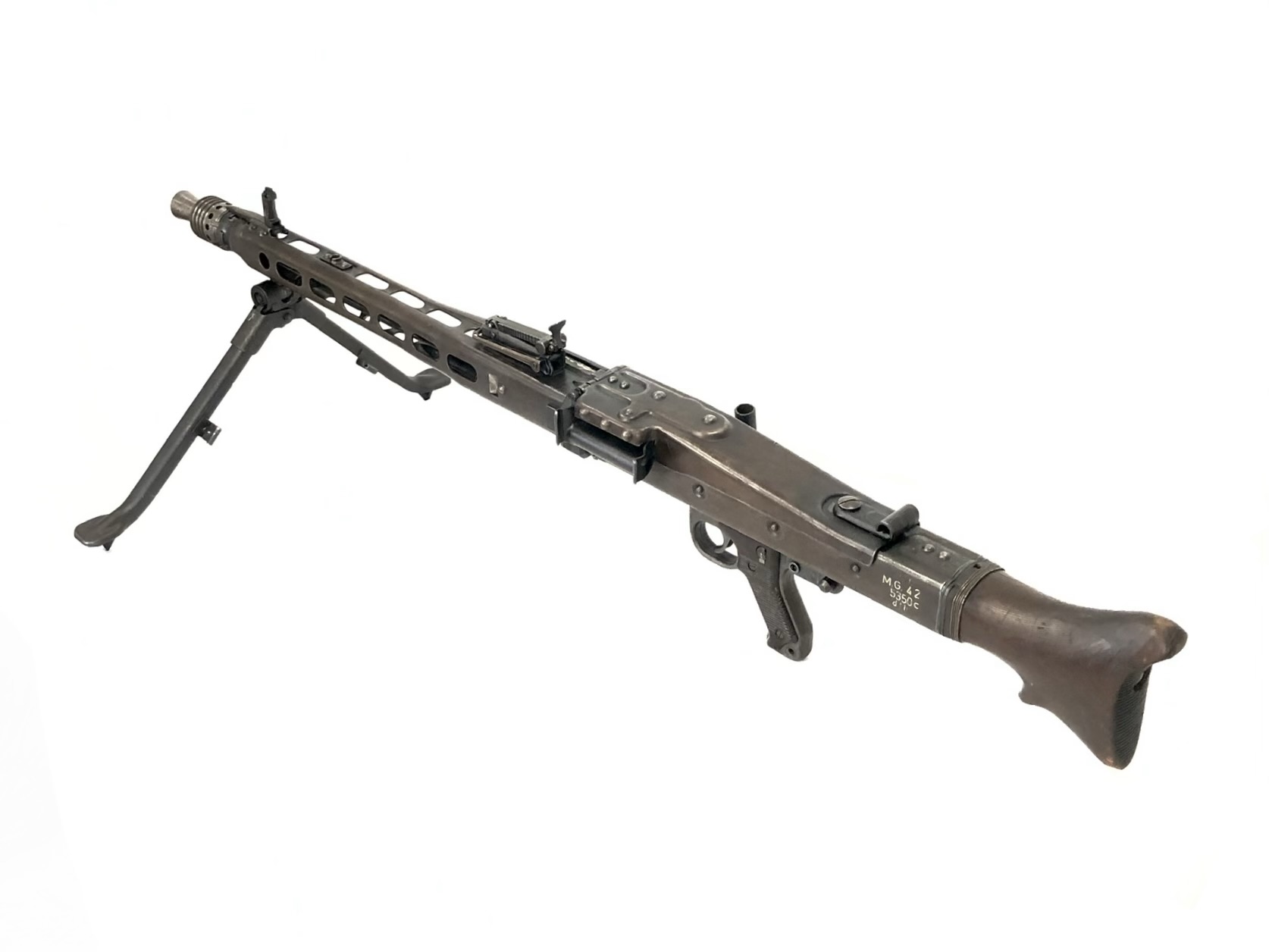Original German MG 42 7.92x57mm Mauser Transferable General Purpose Belt-fed Machine Gun, C&R Eligible - Image 6