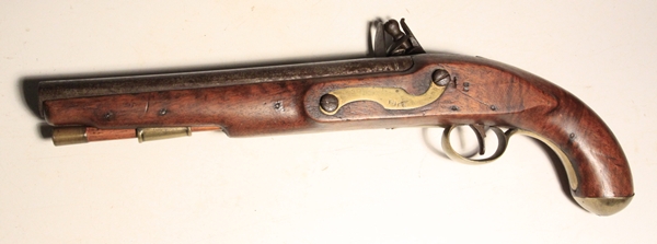 British 1813 Indian Contract Flintlock pistol - Image 7