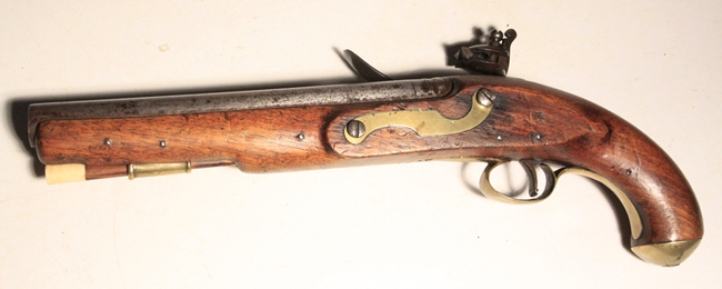 British 1813 Indian Contract Flintlock pistol - Image 4