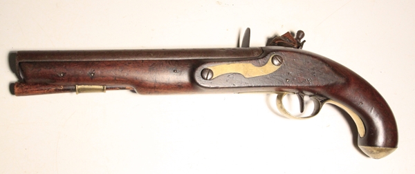 British 1813 Indian Contract Flintlock pistol - Image 4
