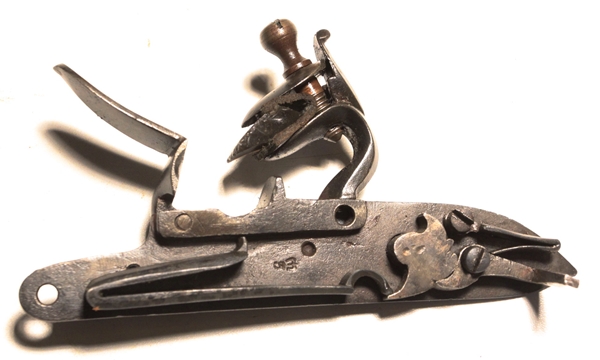 British 1813 Indian Contract Flintlock Lock - Image 3