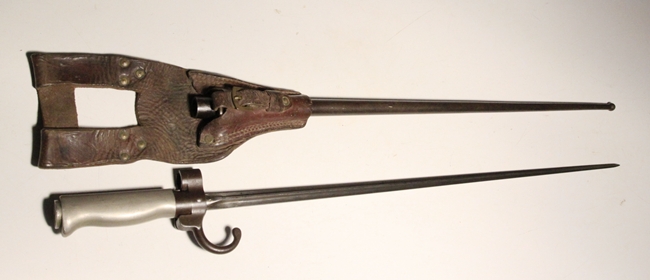 French Model 1886 Lebel bayonet with frog