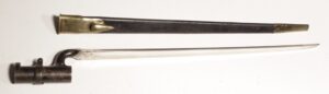 British Pattern 1853 socket bayonet with scabbard
