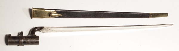 British Pattern 1853 socket bayonet with scabbard