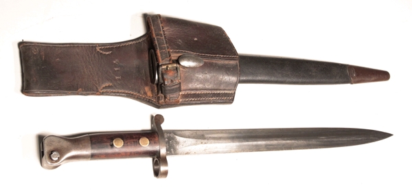 Pattern 1888 bayonet with Oliver pattern leather frog - Image 2