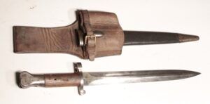 Pattern 1888 bayonet with Oliver pattern leather frog