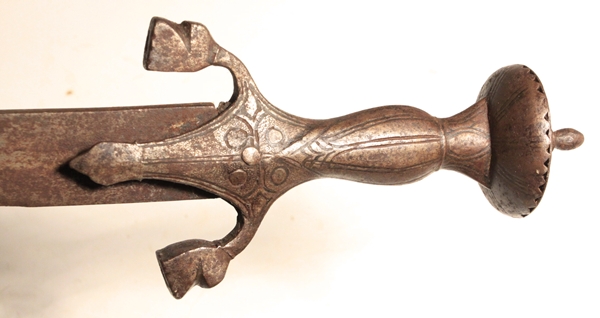 Indian Tulwar curved blade sword - Image 4